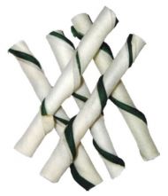 Magnum Rawhide roll stick 5" 12,5cm (cca 40ks) GREEN/WHITE