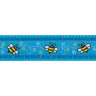 Obojek RD 25 mm x 41-63 cm - Bumble Bee Turquoise
