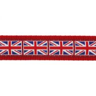 Obojek RD 12 mm x 20-32 cm - Union Jack Flag 