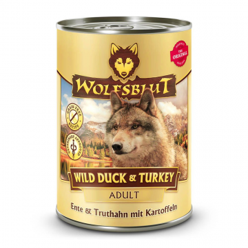 Wolfsblut konz. Wild Duck & Turkey Adult 395g - kachna a krůta