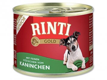 Finnern Rinti Gold Senior konzerva pro psy králík 12x185g
