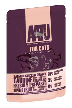 AATU Cat Salmon n Chicken n Prawn kaps. 4x85g AATU Cat Salmon n Chicken n Prawn kaps. 4x85g