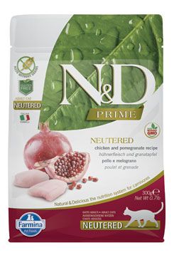 N&D PRIME CAT Neutered Chicken & Pomegranate 300g