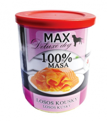 MAX deluxe losos kousky 800g