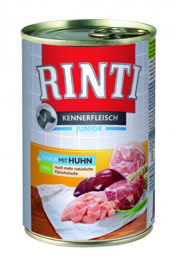 Finnern Rinti Junior konzerva pro psy kuře 12x400g Finnern Rinti Junior konzerva pro psy kuře 12x400g