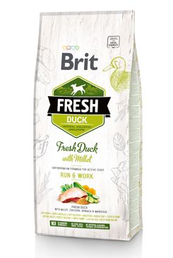 Brit Fresh Dog Duck & Millet Active Run &…