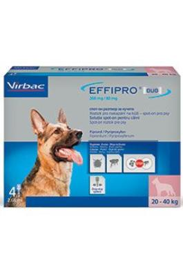 Effipro DUO Dog L (20-40kg) 268/80 mg,…