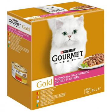 Gourmet Gold multipack - směs dušených a grilovaných masových kousků 48x85g Gourmet Gold multipack - směs dušených a grilovaných masových kousků 48x85g