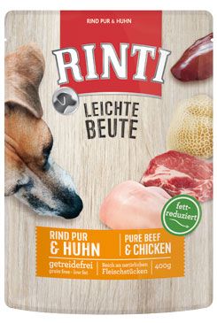 Rinti Dog Leichte Beute kapsa hovězí+kuře 400g Rinti Dog Leichte Beute kapsa hovězí+kuře 400g