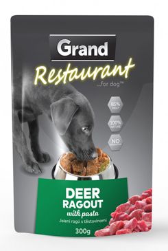 GRAND kaps. deluxe pes Restaur. 100% jelení ragú…