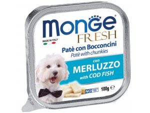 MONGE FRESH Dog treska 100g/32ks MONGE FRESH Dog treska 100g/32ks