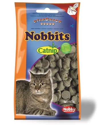 Nobby StarSnack Nobbits Catnip pamlsky pro kočku 75g