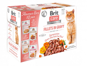 Brit Care Cat Flavour box Fillet in Gravy 4x3ks 12x85g