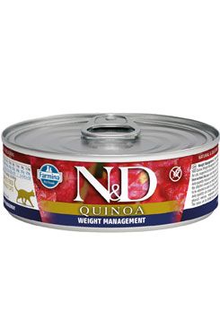 N&D CAT QUINOA Adult Weight Mnmgmt Lamb & Brocolli 80g N&D CAT QUINOA Adult Weight Mnmgmt Lamb & Brocolli 80g