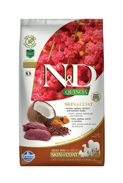 N&D Quinoa DOG Skin & Coat Venison & Coconut 2,5g N&D Quinoa DOG Skin & Coat Venison & Coconut 2,5g