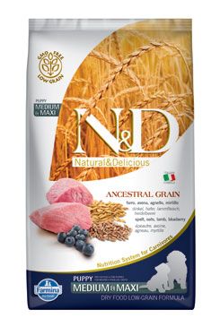 N&D LG DOG Puppy M/L Lamb & Blueberry 2,5kg