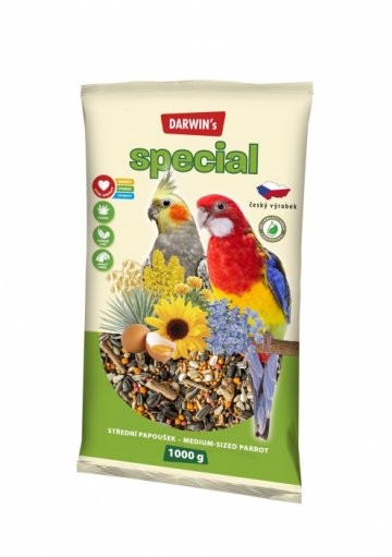 DARWIN's - střední papoušek special 1kg