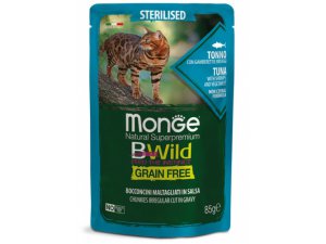 MONGE BWILD CAT Grain Free kapsička STERILKA…