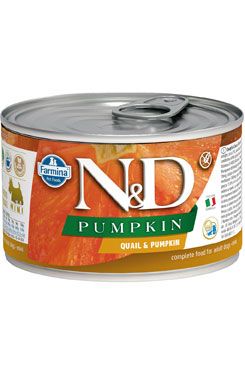 N&D DOG PUMPKIN Adult Quail & Pumpkin Mini 140g N&D DOG PUMPKIN Adult Quail & Pumpkin Mini 140g