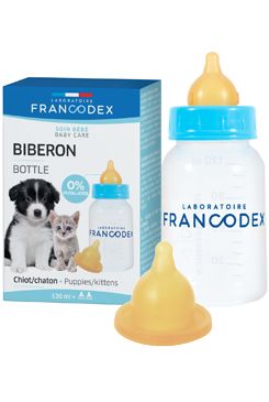 Francodex Láhev pro krmení štěňat a koťat 120ml Francodex Láhev pro krmení štěňat a koťat 120ml