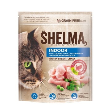 SHELMA Cat Indoor Freshmeat Turkey GF 750 g