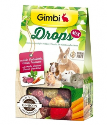 Gimbi DROPS Grain free pro hlodavce mix 50g Gimbi DROPS Grain free pro hlodavce mix 50g