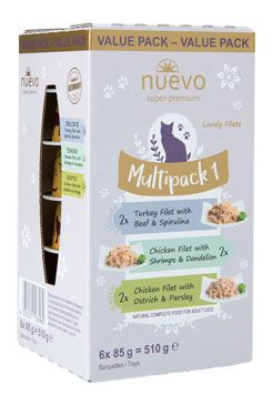 Nuevo kočka vanička adult Multipack I 6x85g Nuevo kočka vanička adult Multipack I 6x85g