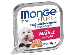 MONGE FRESH Dog vepřová 100g/32ks MONGE FRESH Dog vepřová 100g/32ks