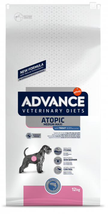 ADVANCE-VD Dog Avet Dog Atopic MED/MAX pstruh 12kg