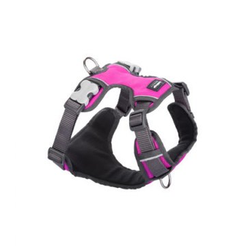 Postroj RD polstrovaný XS - 31-43 cm - Tm. růžová Postroj RD polstrovaný XS - 31-43 cm - Tm. růžová