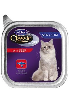 Butcher's Cat Pro Series Sking&Coat hovězí vanička 85g Butcher's Cat Pro Series Sking&Coat hovězí vanička 85g