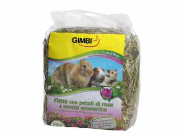 Gimborn IT Gimbi Krmné seno s růží 500g Gimborn IT Gimbi Krmné seno s růží 500g