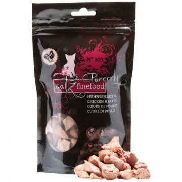 Catz finefood Purrrrly N° 103 – sušená kuřecí srdíčka, 100 % masa, 35 g