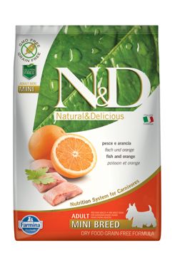 N&D GF DOG Adult Mini Fish & Orange 7kg N&D GF DOG Adult Mini Fish & Orange 7kg