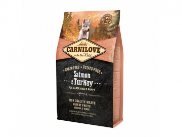 Carnilove Salmon & Turkey for Large Breed Puppy 4kg