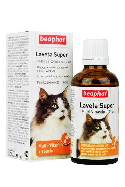 Beaphar Laveta Super vit. vyživující srst kočka 50ml Beaphar Laveta Super vit. vyživující srst kočka 50ml