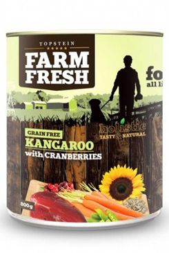 Farm Fresh Dog Kangaroo with Cranberries konzerva…