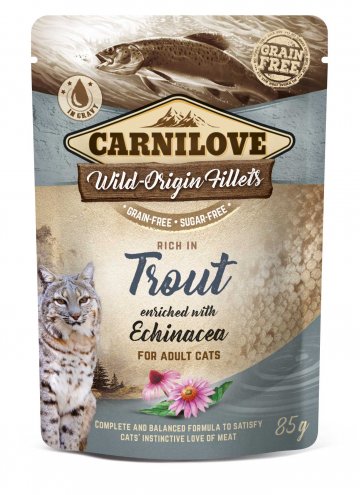 Carnilove Cat Pouch Rich in Trout Enriched with Echinacea…