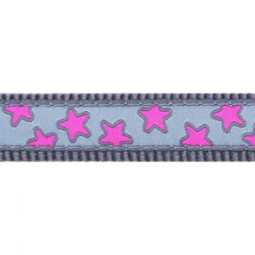 Vodítko RD přep. 15 mm x 2 m - Hot Pink Stars on Grey