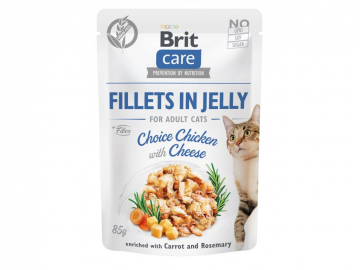 Brit Care Cat Fillets in Jelly Choice Chicken with Cheese 85g