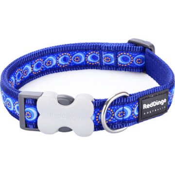 Obojek RD 15 mm x 24-37 cm - Cosmos Blue Obojek RD 15 mm x 24-37 cm - Cosmos Blue