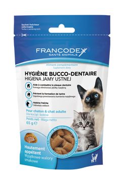 Francodex Pochoutka Breath Dental kočka 65g Francodex Pochoutka Breath Dental kočka 65g