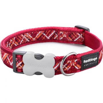 Obojek RD 20 mm x 30-47 cm - Flanno Red Obojek RD 20 mm x 30-47 cm - Flanno Red