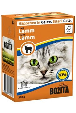 Bozita Cat kousky v želé s jehněčím masem TP 16x370g Bozita Cat kousky v želé s jehněčím masem TP 16x370g