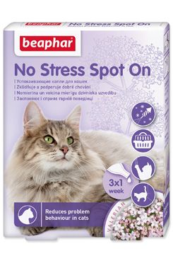 Beaphar No Stress Spot On pro kočky 3 pipety á 0,4ml Beaphar No Stress Spot On pro kočky 3 pipety á 0,4ml