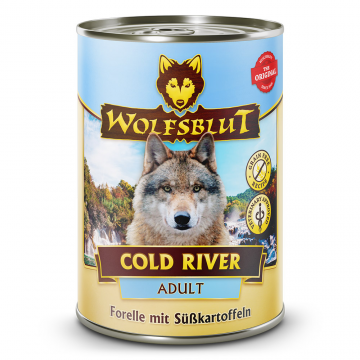 Wolfsblut konz. Cold River Adult 395g - pstruh s…