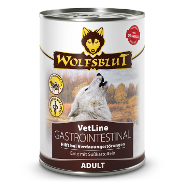 Wolfsblut VetLine konz. Gastrointestinal 395g - kachna s batáty