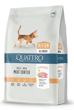 QUATTRO Cat Dry Premium all Breed Kitten Drůbež…