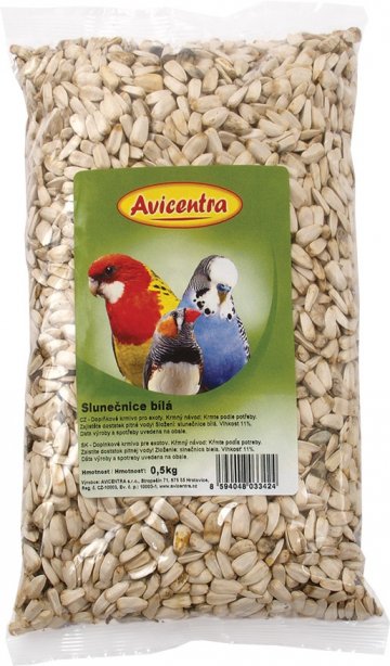 Avicentra slunečnice bílá 500g Avicentra slunečnice bílá 500g