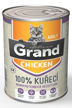 GRAND konz. deluxe kočka 100% drůbeží 400g